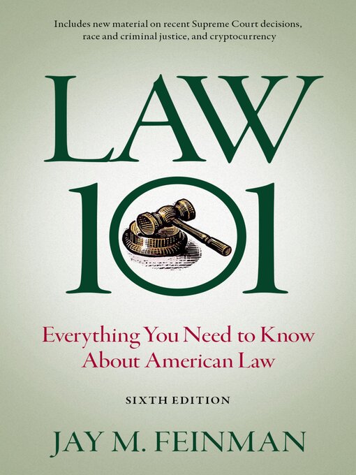Title details for Law 101 by Jay M. Feinman - Available